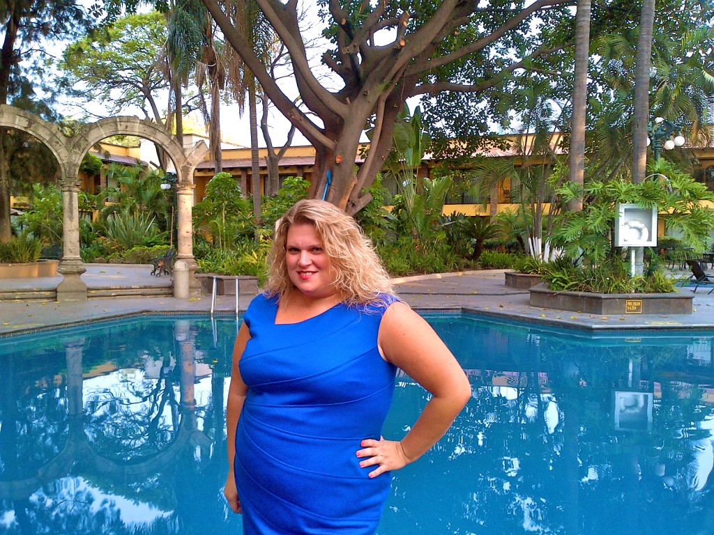 WPIC Danielle infornt of pool at Crowne Plaza in Guadalajara