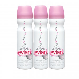 3-pack of evian spray