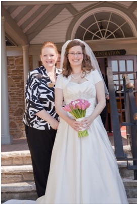 Valerie Gower and bride WPIC