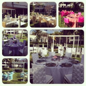 Wedding set-ups at Hard Rock Riviera Maya