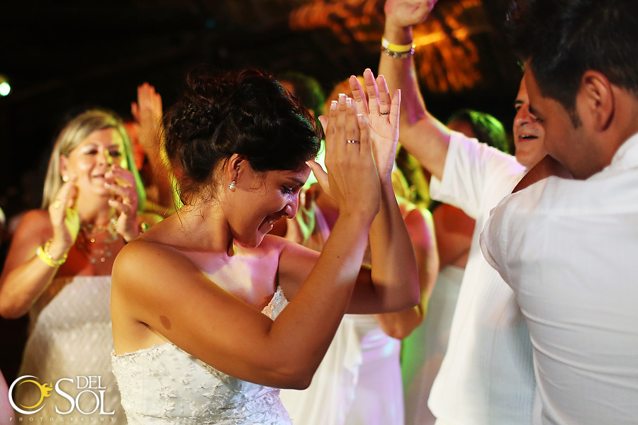 Photo: Del Sol Photography Arlenis Ruiz and Adrian Luna wedding at Blue Venado, Playa del Carmen, Mexico.