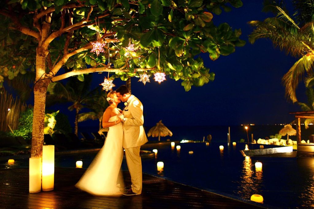 Photo: Del Sol Photography Annie Diedalis and Andrew Pfaff wedding at Le Reve Resort and Spa in Playa del Carmen, Mexico