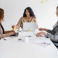 women collaborating at work