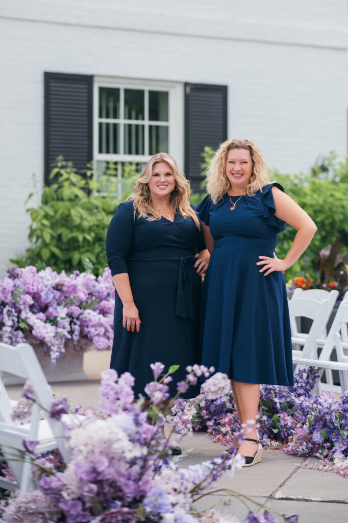 Danielle Andrews and Tracey Manailescu, cofounders of The Wedding Planners Institute of Canada Inc.