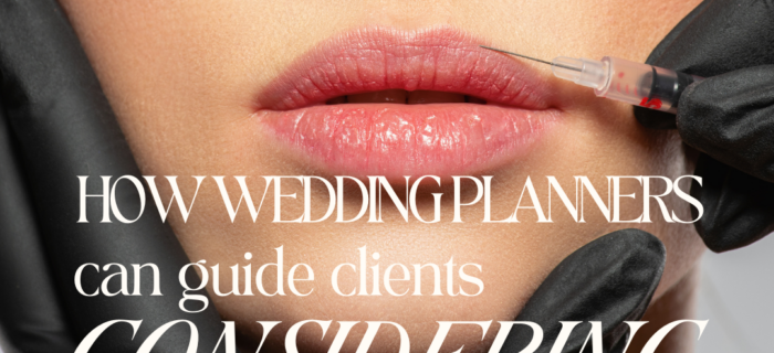 How wedding planners can guide clients considering plastic surgery, photo of woman getting lip fillers