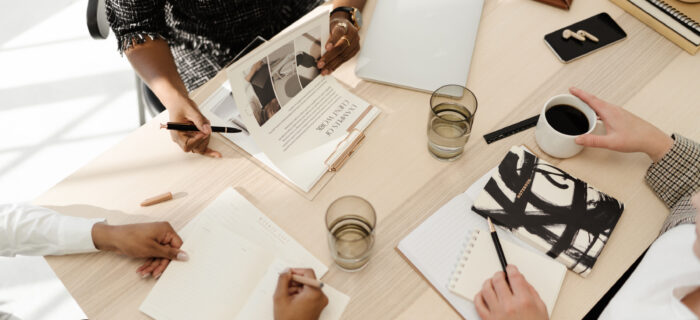 Meeting with wedding planners